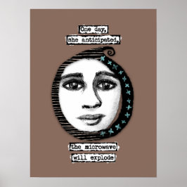 O micro-ondas explodirá a arte de Poster Wall