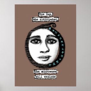 O micro-ondas explodirá a arte de Poster Wall