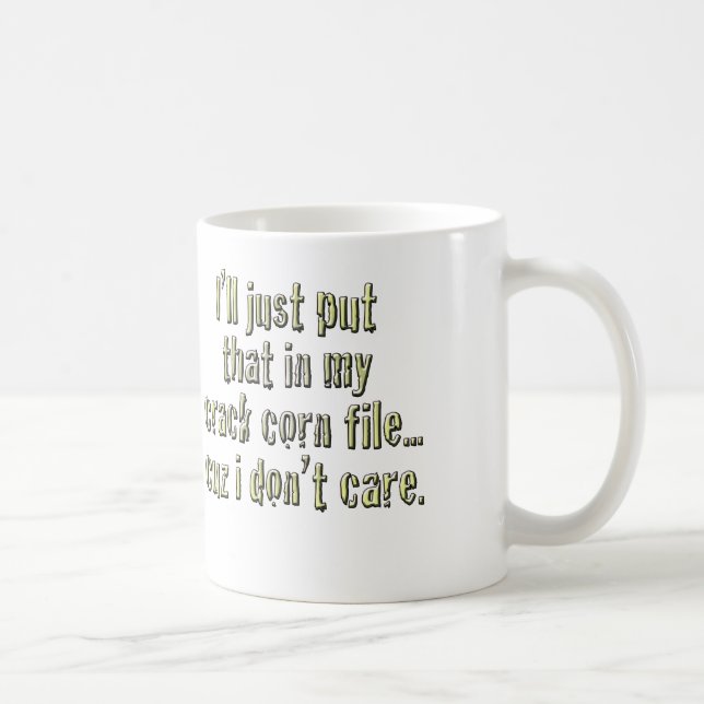 O milho da rachadura não se importa a caneca (Direita)