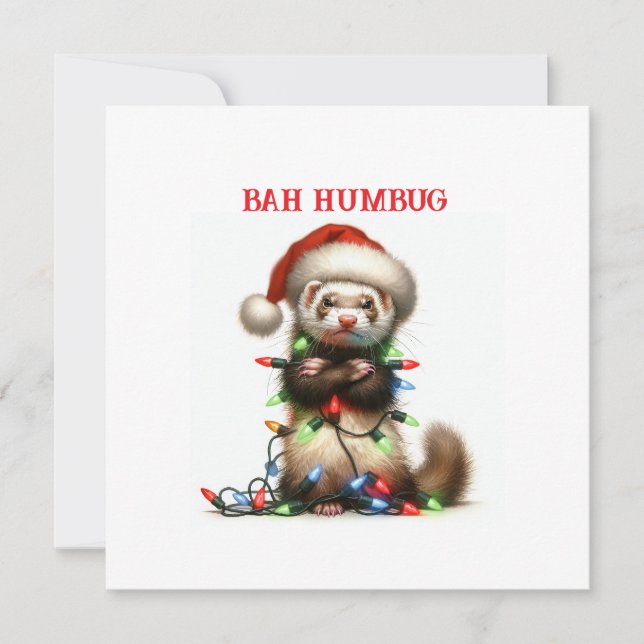 O Mischefe Ferret de Natal enredado (Frente)