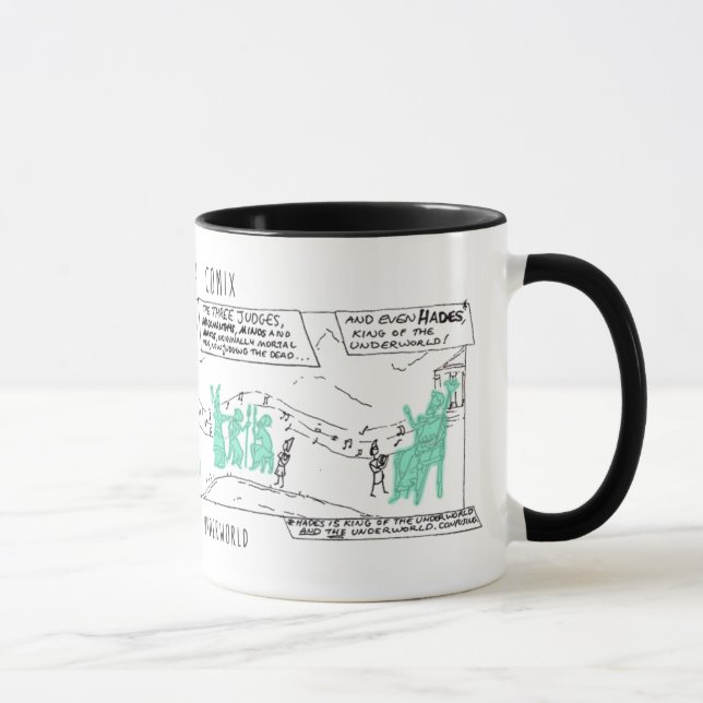 O Mito Grego Comix Orpheus na caneca do submundo! (Direita)