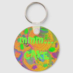 O mmm dos cupcakes alaranjados… Chaveiro do BOLO