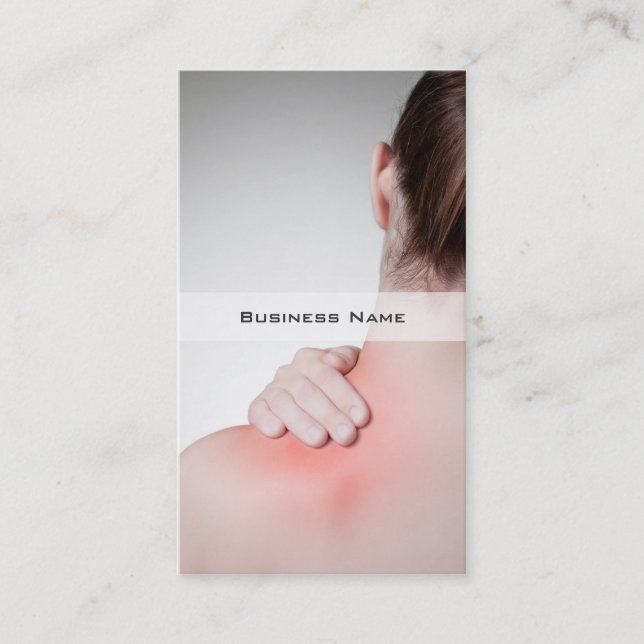 O modelo de cartão de negócios traseiro da mulher (Frente)