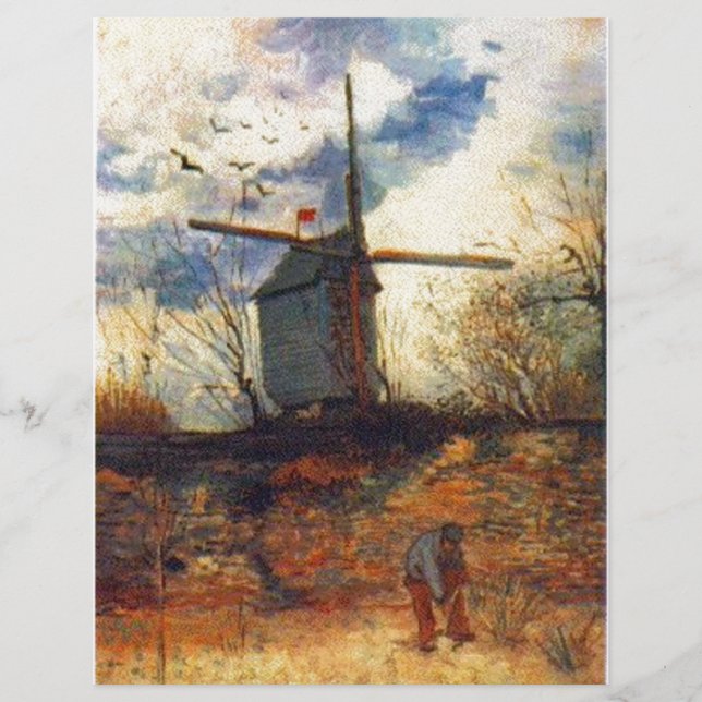O Moinho de la Galette Van Gogh (Frente)