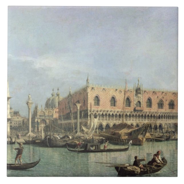 O Molo e o Piazzetta San Marco, Veneza (óleo (Frente)
