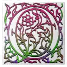 O Monograma - Azulejo cerâmico "Besque Garden"