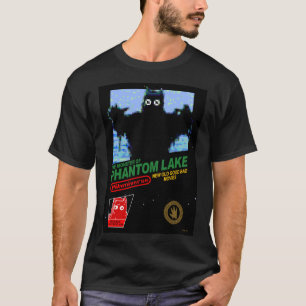O monstro da camisa retro do jogo de vídeo do lago