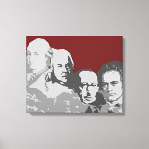 O Monte Rushmore do impressão vermelho das canvas