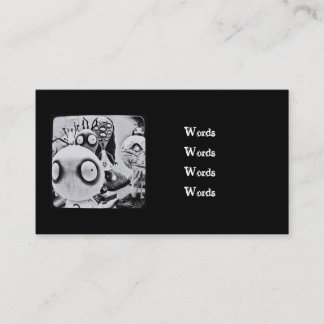 O morto vivo brinca o cartão de visita