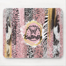 O Mousepad Anti-Social Butterfly