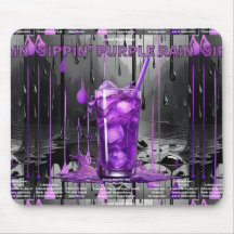 O Mousepad De Colheita De Chuva Roxa Do Sippin