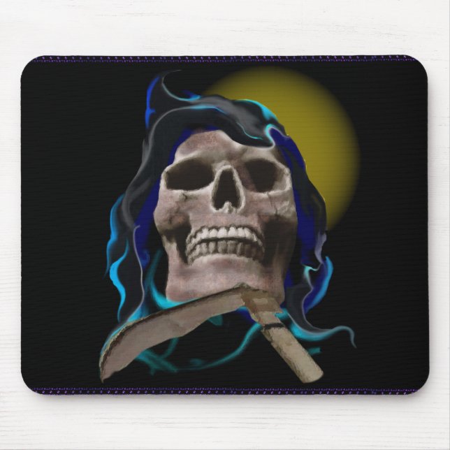O mousepad oxidado do crânio (Frente)
