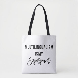 O Multilinguismo É Meu Superpoder Poliglot Tote Ba