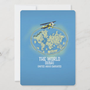 O Mundo Dubai Emirados Árabes Unidos mapa