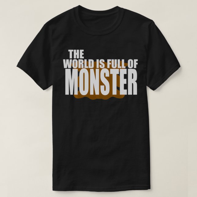 O Mundo É Cheio De Pullover De Monstros (Frente do Design)