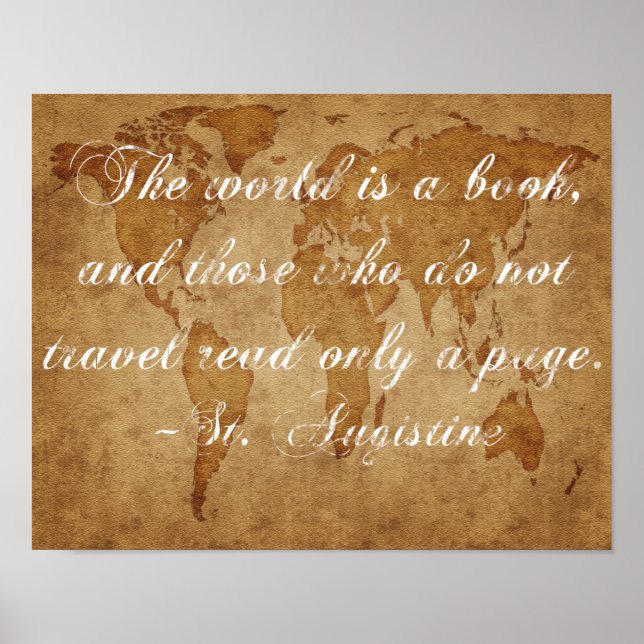 O Mundo É Um Poster De Livro (Frente)