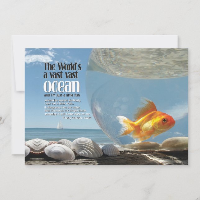 o mundo é um vasto oceano | mini-impressão (Frente)