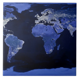 O mundo na noite - mapa, espaço