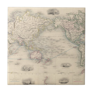 O mundo na projeção de Mercator