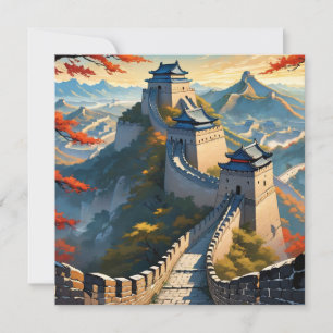 o muro de excelente da placa de arte china