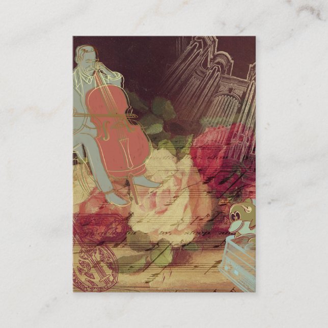 O Músico - Cartão de visita (Frente)
