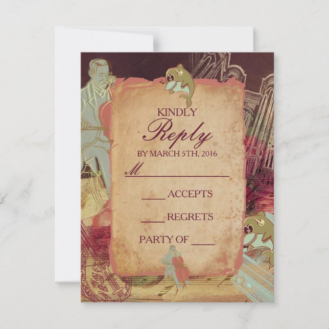 O Músico - RSVP / Convide (Frente)