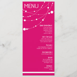 O na moda encalha o fuschia do menu | do casamento