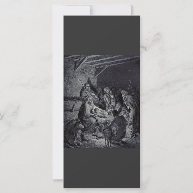 O Nascimento de Jesus por Gustave Doré Tinta Vitor (Frente)