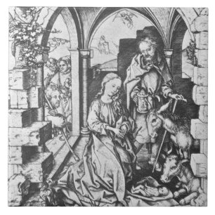 O Nascimento de Jesus (por Martin Schongauer)