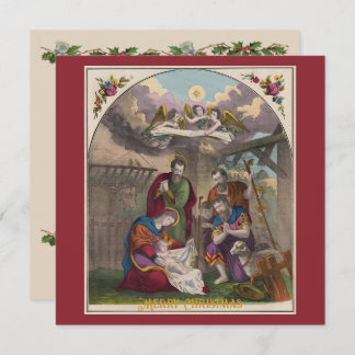 O Nascimento do Cartão Plana de Jesus Cristo