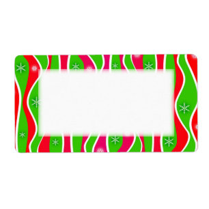 O NATAL customizável LISTRA ETIQUETAS do FERIADO