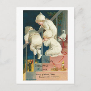 O Natal do Coração Deseja o Cartão de Peeking da C