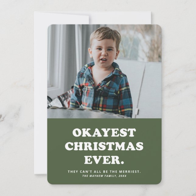 O Natal Mais ou Menos Engraçado de Sempre cartão d (Frente)