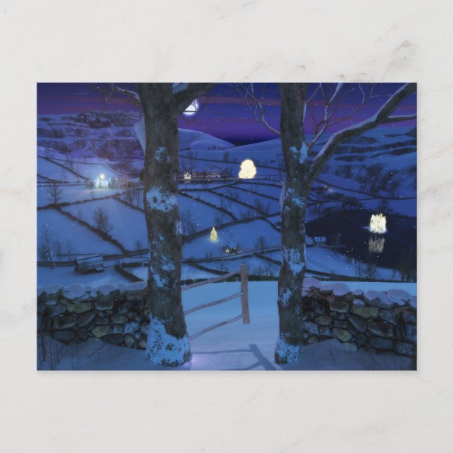 O Natal no Cartão Postal Glen (Frente)