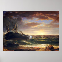 O navio trandido - Asher Durand Fine Art Poster