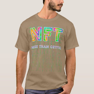 O NFT Cryptocurrency Camisa Mais Que Crypto Não