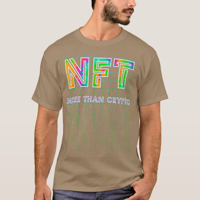 O NFT Cryptocurrency Camisa Mais Que Crypto Não (Frente)