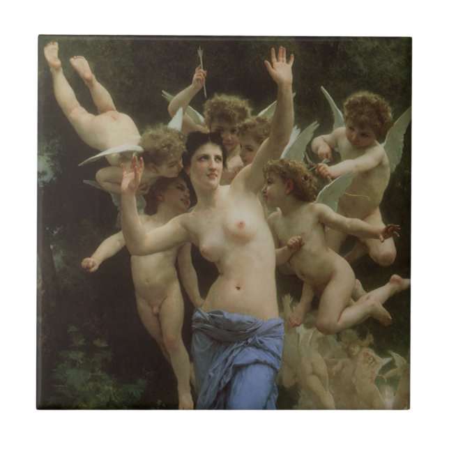 O Ninho de Vespas por William Adolphe Bouguereau (Frente)