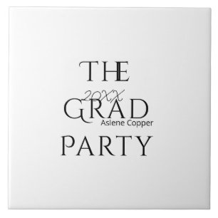 O nome da festa de graduação 20XX letra negrito gr