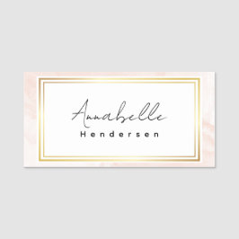 O Nome de etiqueta Elegante