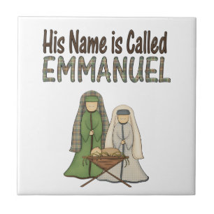 O nome é azulejo do Natal de Emmanuel