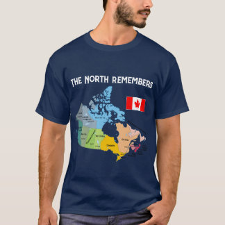 O Norte Lembra-se da Camisa T Pro-Canadá