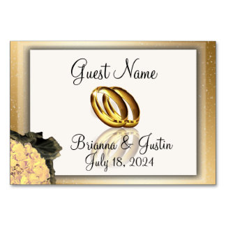 O nosso Cartão de Lugar Elegante de Feliz Dia de C