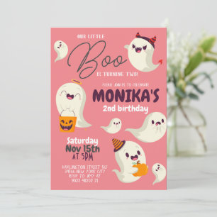 O nosso convite de aniversário de Dia das Bruxas d