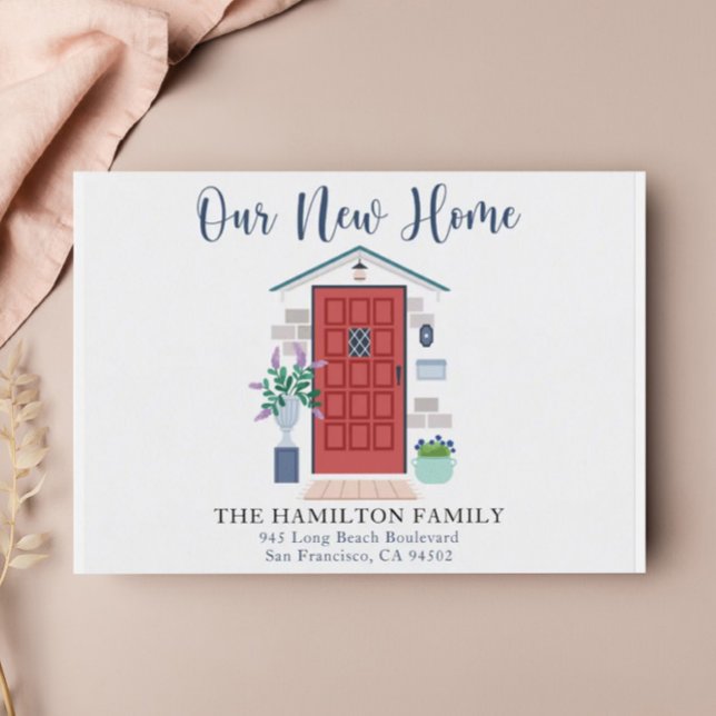 O nosso novo cartão postal de porta frontal de cor (Criador carregado)