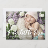 O nosso pequeno anúncio de nascimento alugado