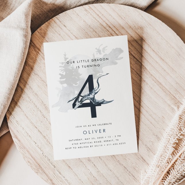 O nosso pequeno Dragão, 4.º Convite de Aniversário (Criador carregado)