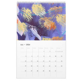 O Novo Calendário de Página Única Brushstrokes 202