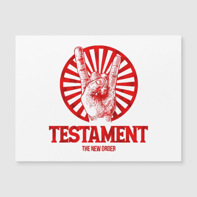 O Novo Testamento da Ordem  (Frente)