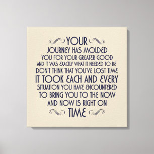 O Now é direito no tempo: Canvas impressas